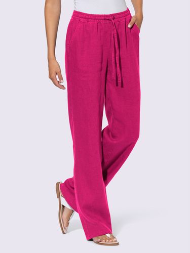Pantalon en lin jambes larges mode - Linea Tesini - Modalova