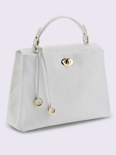 Sac cuir vachette - blanc - Helline - Modalova