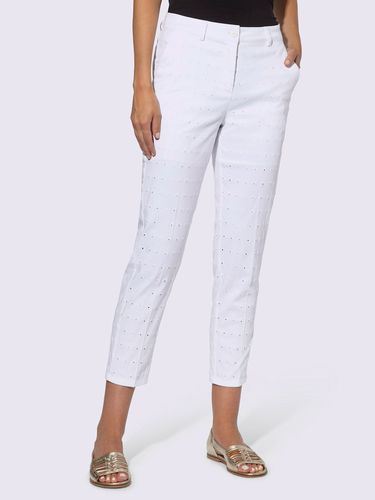 Pantalon motif ajouré - Linea Tesini - Modalova