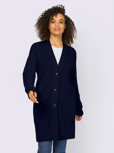 Veste longue en tricot 2 poches plaquées - Best Connection - Modalova