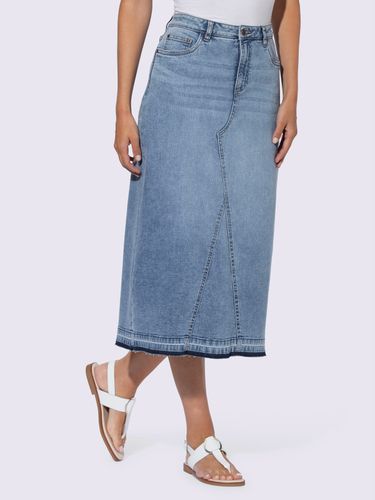 Jupe en jean délavé tendance - Linea Tesini - Modalova