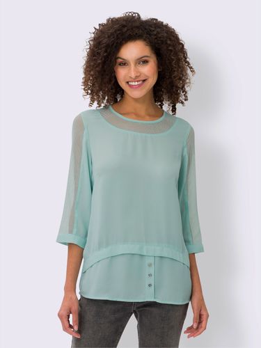 T-shirt empiècements résille, allure élégante - Linea Tesini - Modalova