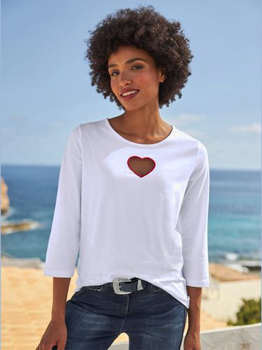 T-shirt à manches 3/4 95% coton - Linea Tesini - Modalova