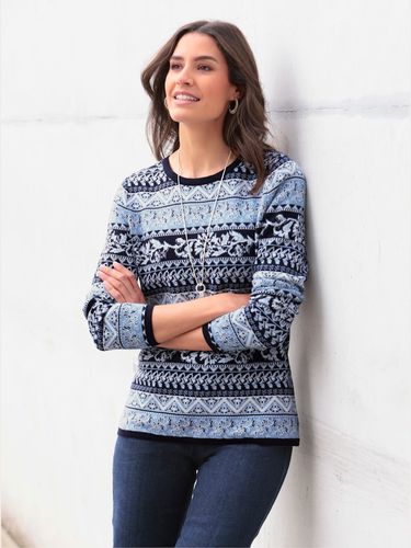 Pull jacquard pure coton pima - - Helline - Modalova