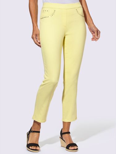 Jean 7/8 96% coton - citron - Helline - Modalova