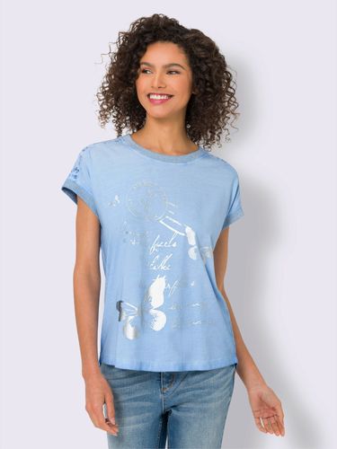 T-shirt à manches courtes imprimé feuille brillant - Linea Tesini - Modalova