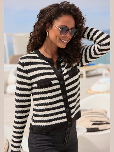 Veste en tricot rayures tendance - - LASCANA - Modalova