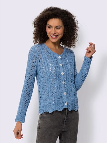Veste en tricot ajouré motif ajouré intégral - Linea Tesini - Modalova