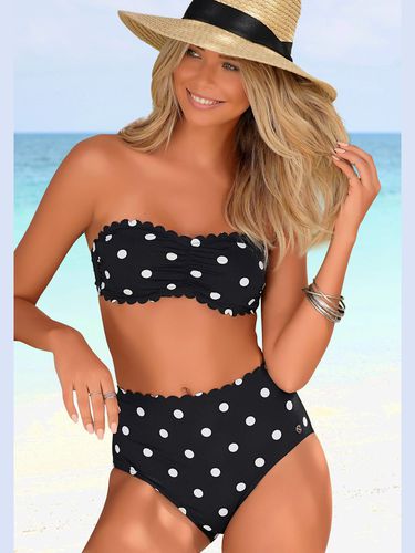 Haut de maillot de bain bandeau design tendance avec bordure cocotte - - LASCANA - Modalova