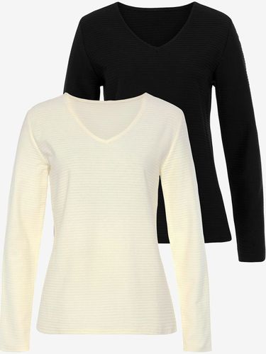 T-shirt manches longues basiques tendance - - LASCANA - Modalova