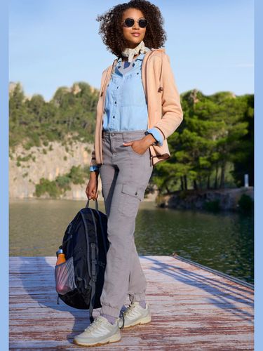 Pantalon de trekking mélange de coton agréablement doux et extensible - LASCANA ACTIVE - Modalova