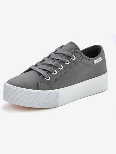Baskets chaussures en textile, chaussures en tissu avec semelle compensée tendance - LASCANA - Modalova