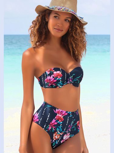 Bas de maillot de bain taille haute imprimé floral moderne - Sunseeker - Modalova