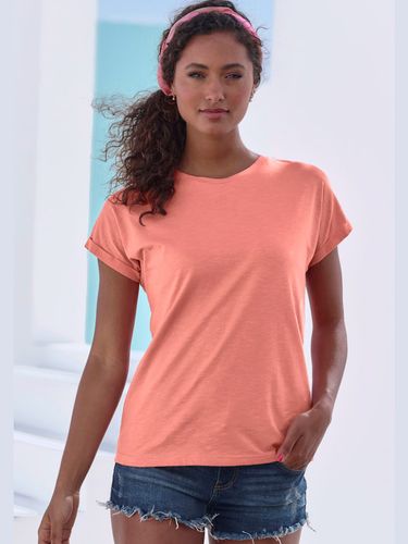T-shirt lot avec imprimé tendance uni devant - - Vivance - Modalova