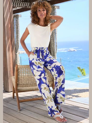 Pantalon avec large ceinture élastique - - Vivance - Modalova