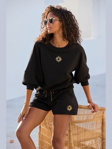 Short en matière sweat short sweat avec ruban à coulisse élastique - Buffalo - Modalova