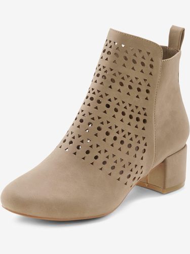 Bottines découpes tendance et talon bottier - LASCANA - Modalova