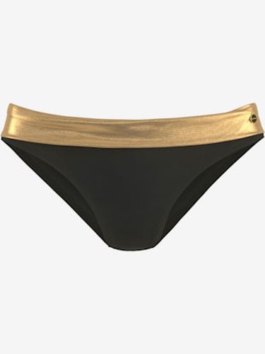 Bas de maillot de bain couleur unie avec ceinture à revers couleur or - - - LASCANA - Modalova
