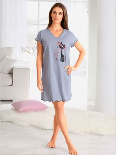 Chemise de nuit motifs de chats imprimés brillants - Witt - Modalova