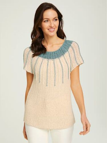 Pull superbe mélange tricoté avec fil fantaisie - - - Linea Tesini - Modalova