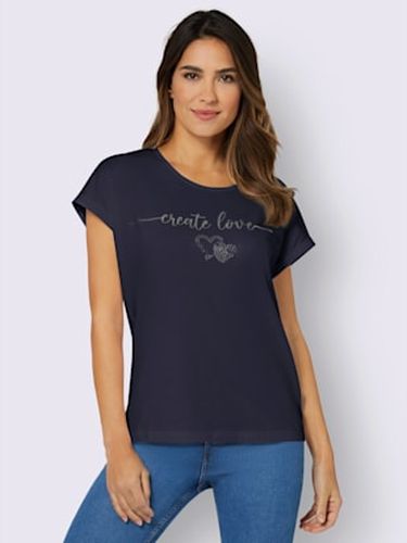 T-shirt à encolure ronde imprimé transfert couleur argenté - Witt - Modalova