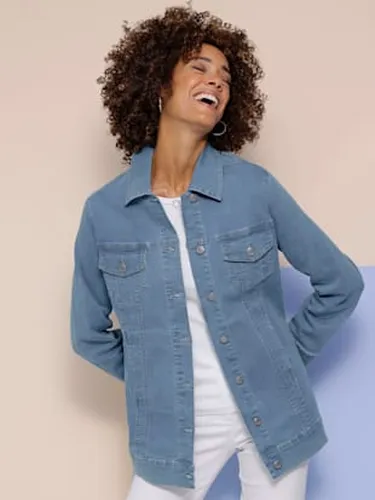 Veste en jean coupe longue tendance - Witt - Modalova