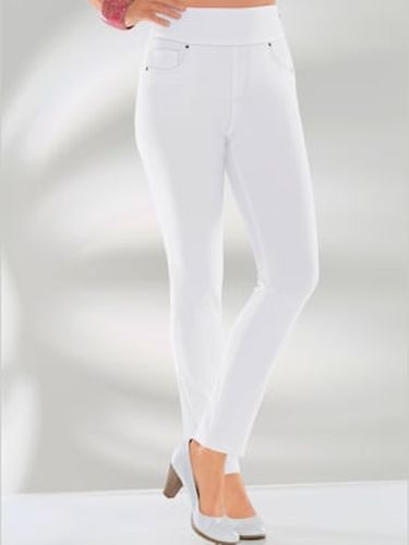 Pantalon ceinture haute affinante à glissière - Collection L - Modalova