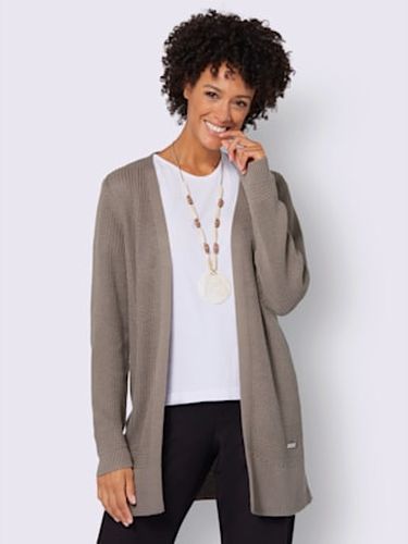 Veste longue en tricot 50% coton - Collection L - Modalova