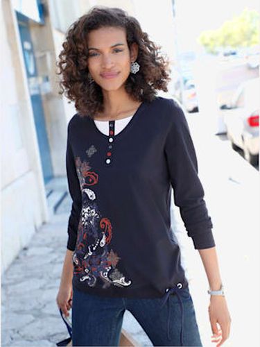 T-shirt patte boutonnage multicouleurs et motif - Witt - Modalova