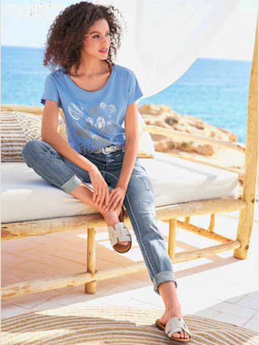 T-shirt imprimé joli imprimé feuille devant - Linea Tesini - Modalova