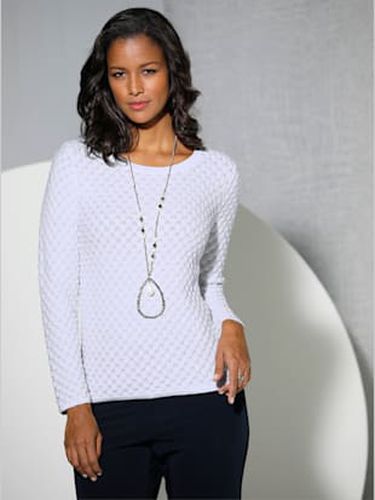 Pull en tricot 60% coton - - blanc - Helline - Modalova