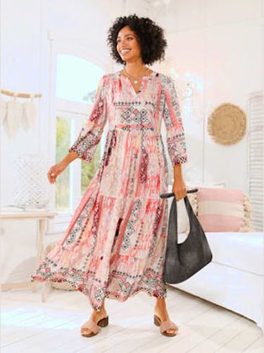Robe imprimée motif estival - - Écru - Linea Tesini - Modalova