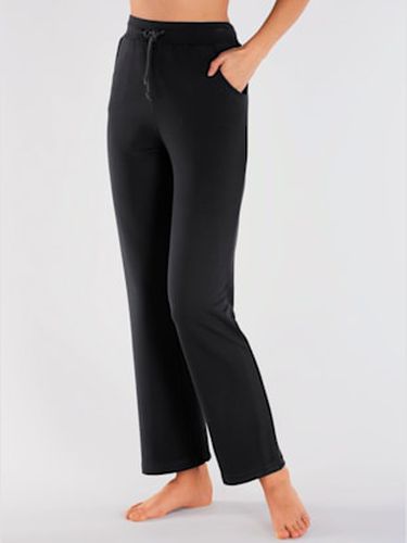 Pantalon évasé en jersey style jogging ceinture élastique à nouer - Plantier - Modalova