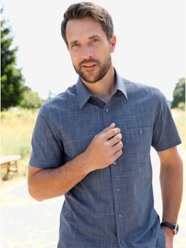 Chemise à manches courtes superbe motif en fils teintés - Catamaran - Modalova