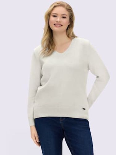 Pull à encolure en v 50% coton - Collection L - Modalova
