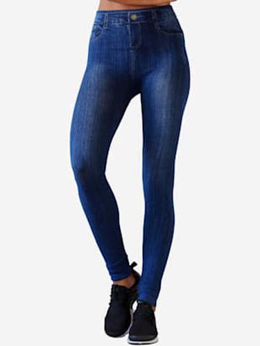 Legging en jean jegging sans coutures à l'aspect jean imprimé - Buffalo - Modalova
