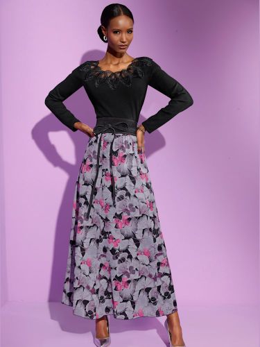 Jupe à panneaux qualité tissée - Creation L - Modalova