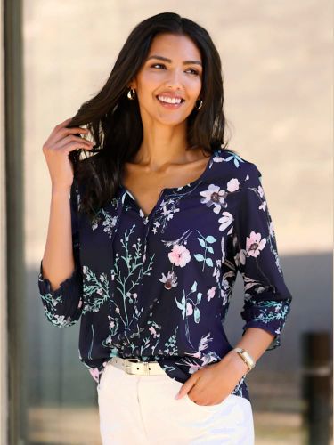 Chemisier à enfiler encolure arrondie avec petit v - Witt - Modalova