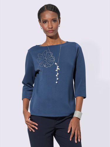 T-shirt à manches 3/4 50% modal - Creation L - Modalova