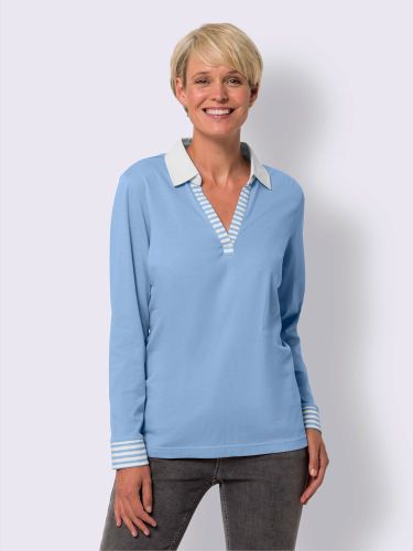 T-shirt à manches longues mélange de coloris unis et rayés - Witt - Modalova