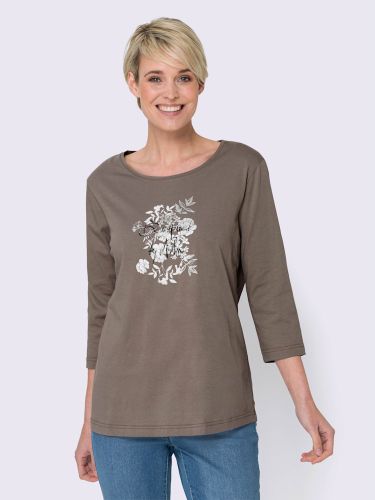 T-shirt long imprimé transfert couleur argenté - Witt - Modalova