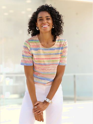 T-shirt à encolure ronde qualité coton doux sur la peau - Witt - Modalova