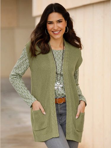 Gilet en tricot poches plaquées - Witt - Modalova