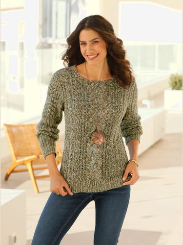 Pull à manches longues aspect côtelé mode - Witt - Modalova