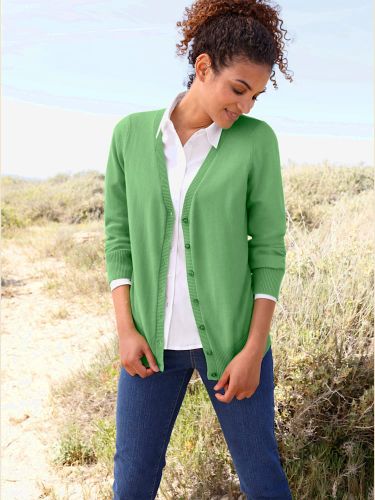 Veste en tricot pur coton - Collection L - Modalova