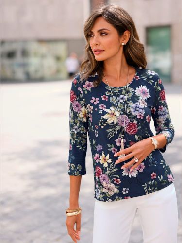 T-shirt à encolure ronde viscose - Fair Lady - Modalova