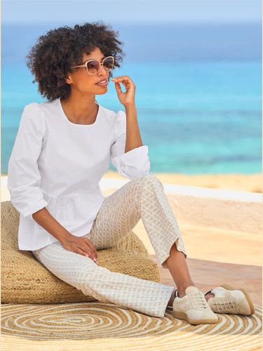 Chemisier à enfiler basque affinante - Witt - Modalova