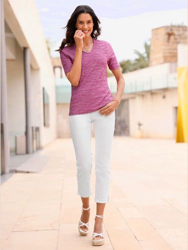 T-shirt en v 65% viscose - Witt - Modalova