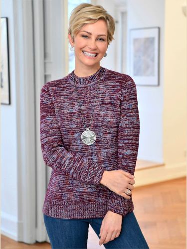 Pull à col montant aspect chiné - Witt - Modalova