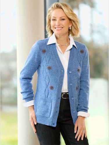 Veste en tricot fils chinés - Witt - Modalova